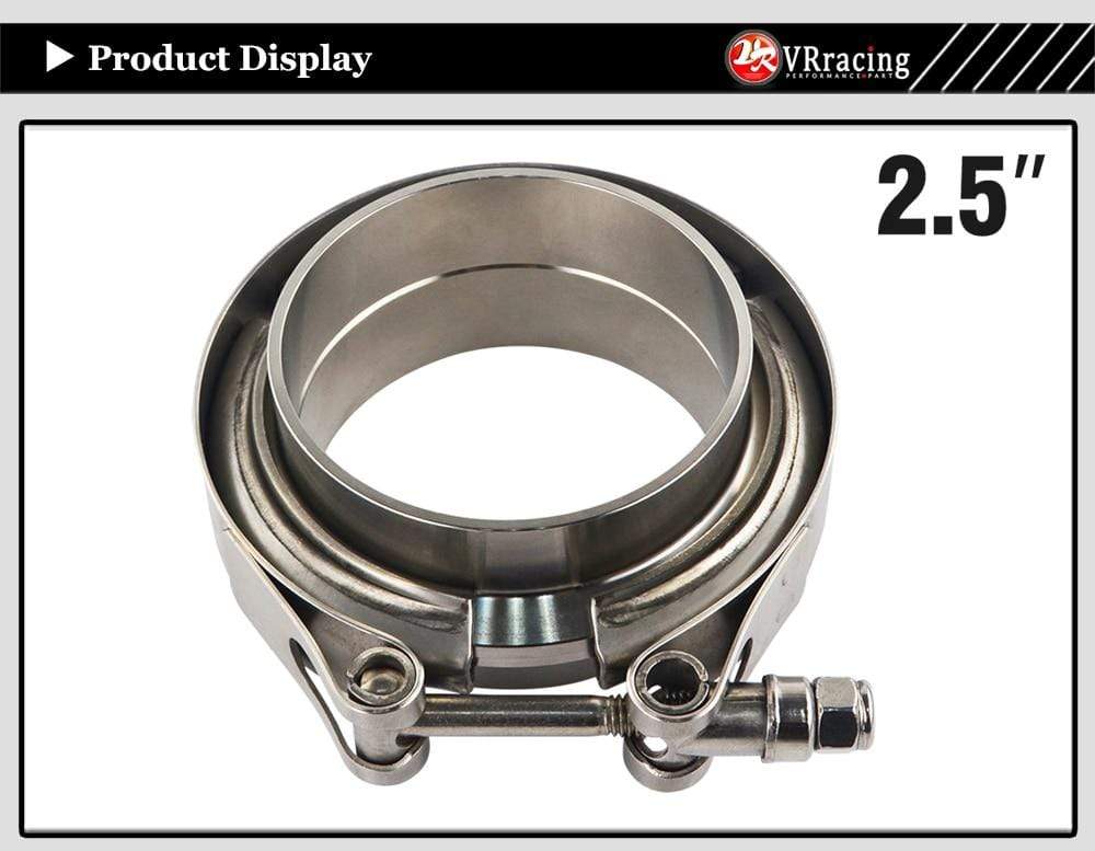 Planet Gates VR - 2.5" SUS 304 Steel Stainless Exhaust V Band Clamp Flange Kit QUICK RELEASE CLAMP Male Female FLANGE OR NORMAL TYPE