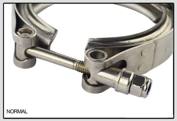 Planet Gates VR - 2.5" SUS 304 Steel Stainless Exhaust V Band Clamp Flange Kit QUICK RELEASE CLAMP Male Female FLANGE OR NORMAL TYPE