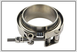Planet Gates VR - 2.5" SUS 304 Steel Stainless Exhaust V Band Clamp Flange Kit QUICK RELEASE CLAMP Male Female FLANGE OR NORMAL TYPE