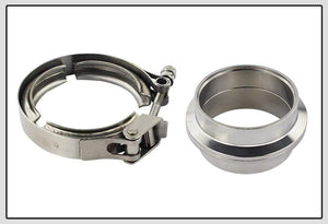 Planet Gates VR - 2.5" SUS 304 Steel Stainless Exhaust V Band Clamp Flange Kit QUICK RELEASE CLAMP Male Female FLANGE OR NORMAL TYPE