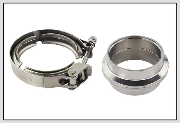 Planet Gates VR - 2.5" SUS 304 Steel Stainless Exhaust V Band Clamp Flange Kit QUICK RELEASE CLAMP Male Female FLANGE OR NORMAL TYPE