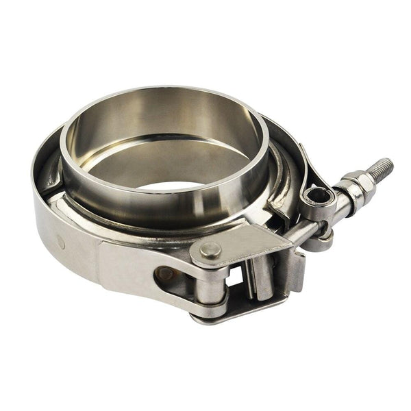 Planet Gates VR - 2.5" SUS 304 Steel Stainless Exhaust V Band Clamp Flange Kit QUICK RELEASE CLAMP Male Female FLANGE OR NORMAL TYPE