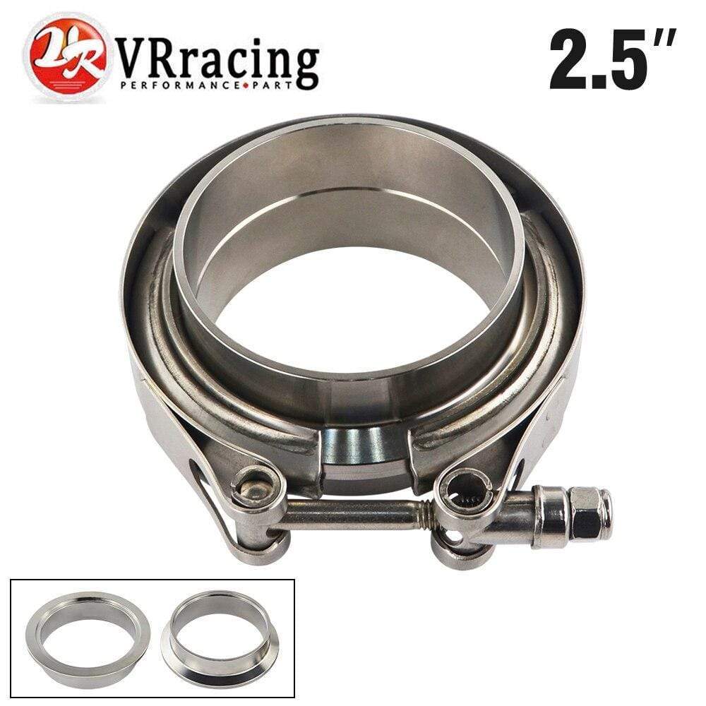 Planet Gates VR - 2.5" SUS 304 Steel Stainless Exhaust V Band Clamp Flange Kit QUICK RELEASE CLAMP Male Female FLANGE OR NORMAL TYPE