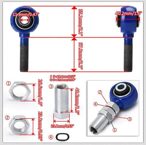 Planet Gates VR - BLUE FOR 95-98 240SX S14 S15 R33 REAR ADJUSTABLE CAMBER CONTROL ARM KIT SUSPENSION VR9817