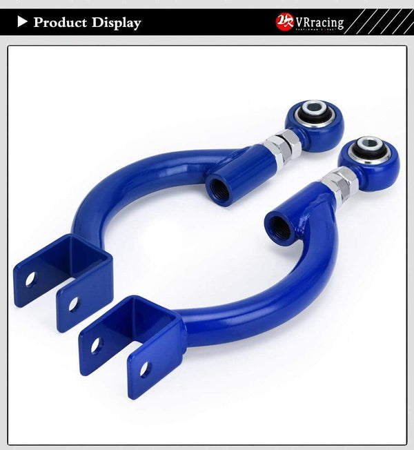Planet Gates VR - BLUE FOR 95-98 240SX S14 S15 R33 REAR ADJUSTABLE CAMBER CONTROL ARM KIT SUSPENSION VR9817