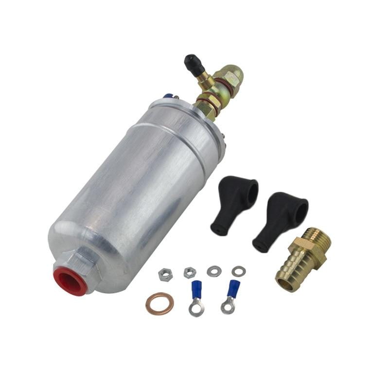 Planet Gates VR - External Fuel Pump 0580 254 044  FUEL PUMP WITH BANJO FITTING KIT HOSE ADAPTOR UNION 8MM OUTLET TAIL