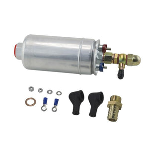 Planet Gates VR - External Fuel Pump 0580 254 044  FUEL PUMP WITH BANJO FITTING KIT HOSE ADAPTOR UNION 8MM OUTLET TAIL