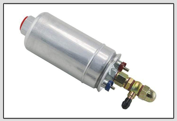 Planet Gates VR - External Fuel Pump 0580 254 044  FUEL PUMP WITH BANJO FITTING KIT HOSE ADAPTOR UNION 8MM OUTLET TAIL