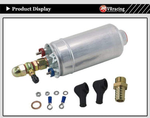 Planet Gates VR - External Fuel Pump 0580 254 044  FUEL PUMP WITH BANJO FITTING KIT HOSE ADAPTOR UNION 8MM OUTLET TAIL