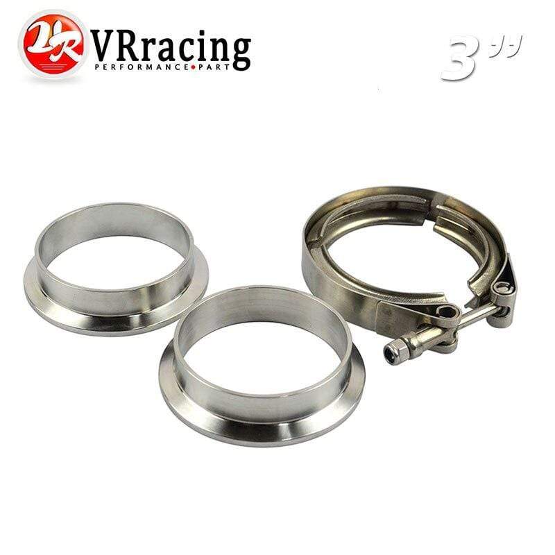Planet Gates VR - New type 3"  V Band clamp flange Kit (Stainless Steel 201) For turbo exhaust downpipe JR5232
