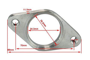Planet Gates VR -Stainless Steel WASTEGATE DUMP PIPE TUBE FLANGE GASKET 35/38MM TURBOCHARGER VR4831