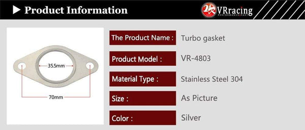 Planet Gates VR - Wastegate 38mm gasket stainless steel 304 gasket VR4803