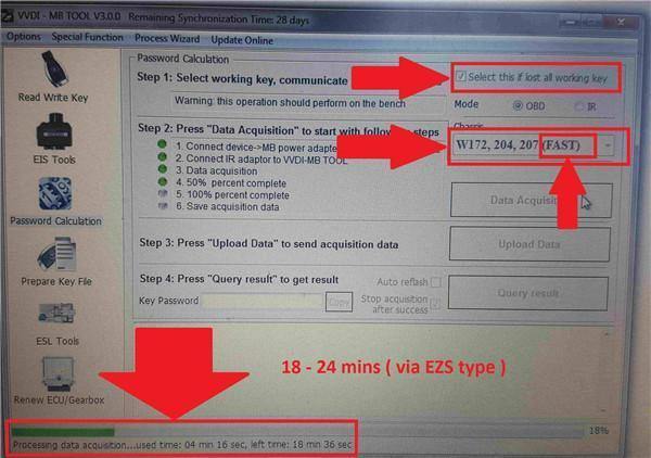 Planet Gates VVDI MB TOOL Power Adapter Work with VVDI MB TOOL for Benz W164 W204 W210 Data Acquisition  W204 W207 all key lost