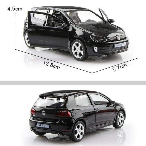 Planet Gates VW Golf Black 1:36 Alloy Car Honda Acura Chevrolet Dodge Golf RMZ city Diecasts Toy Vehicles Simulation Exquisite Model 5 Inch Children Gifts