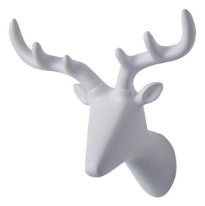 Modern European Style Creative Resin Animal Art Handmade Cloth Hook Keys Holder Door Knob Pull Clothes Hook