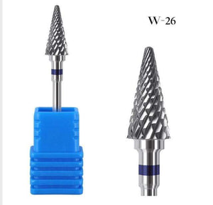 Planet Gates W-26 1pcs Carbide Tungsten Cutter Nail Bit Wearproof Manicure Polishing Clean Cuticle Polishing Tools for Manicure Drill