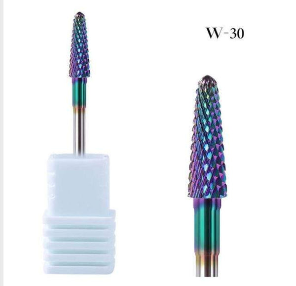 Planet Gates W-30 1pcs Carbide Tungsten Cutter Nail Bit Wearproof Manicure Polishing Clean Cuticle Polishing Tools for Manicure Drill