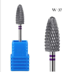 Planet Gates W-37 1pcs Carbide Tungsten Cutter Nail Bit Wearproof Manicure Polishing Clean Cuticle Polishing Tools for Manicure Drill