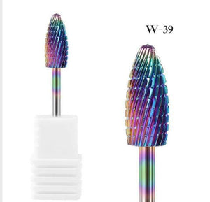 Planet Gates W-39 1pcs Carbide Tungsten Cutter Nail Bit Wearproof Manicure Polishing Clean Cuticle Polishing Tools for Manicure Drill