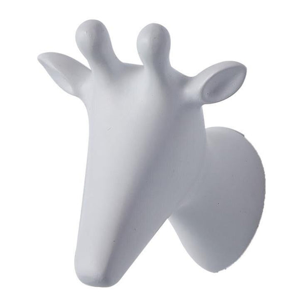 Modern European Style Creative Resin Animal Art Handmade Cloth Hook Keys Holder Door Knob Pull Clothes Hook