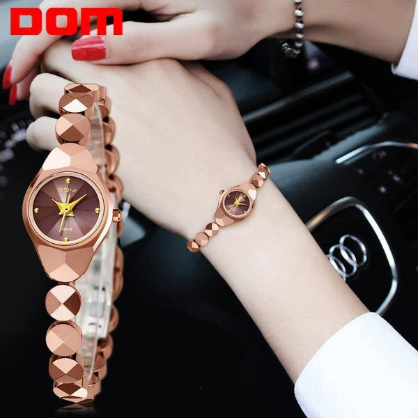 Planet Gates W 735CK 5M / China Women luxury brand waterproof style quartz watch Tungsten steel gold nurse watch bracelet women