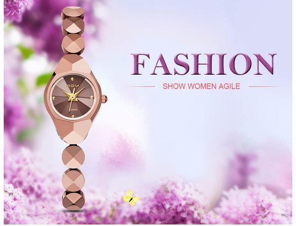 Planet Gates W 735CK 5M / China Women luxury brand waterproof style quartz watch Tungsten steel gold nurse watch bracelet women