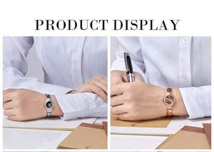 Planet Gates W 735CK 5M / China Women luxury brand waterproof style quartz watch Tungsten steel gold nurse watch bracelet women