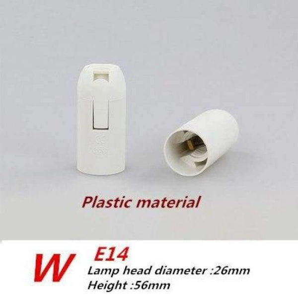 Planet Gates W / E14 Led Bulb E14 socket ceramic plastic Lamp Bases holder  lantern chandelier lamp holder lighting accessories