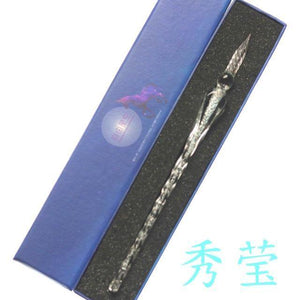 Planet Gates W Rainbow Glass Pen Dip pen Gift Set Starry sky Color ink Pen Creative Writing Tools Pluma Estilografica