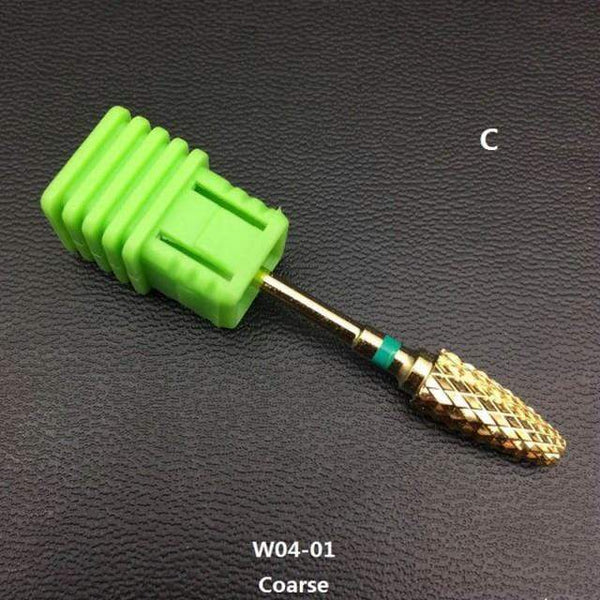 Planet Gates W04-01 28 Type Carbide Nail Drill Bits For Electric Drill Manicure Machine Accessory Tungsten Nails Milling Cutter Nail Files Art Tools