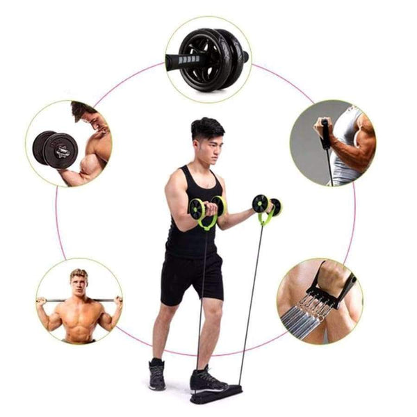 Planet Gates Waist Abdominal Trainer Gym Multifunction Fitness Build Curve Body Sport Pull Rope Health Muscle Home Training Equipment