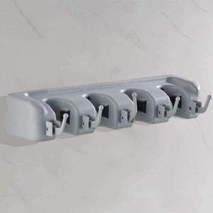 Planet Gates Wall Mounted Garage Tool Rack Kitchen Storage Mop Organizer Broom Hanger Garage Cabinet Keeper Organiser 4 Position