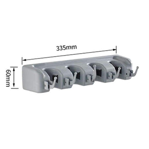 Planet Gates Wall Mounted Garage Tool Rack Kitchen Storage Mop Organizer Broom Hanger Garage Cabinet Keeper Organiser 4 Position