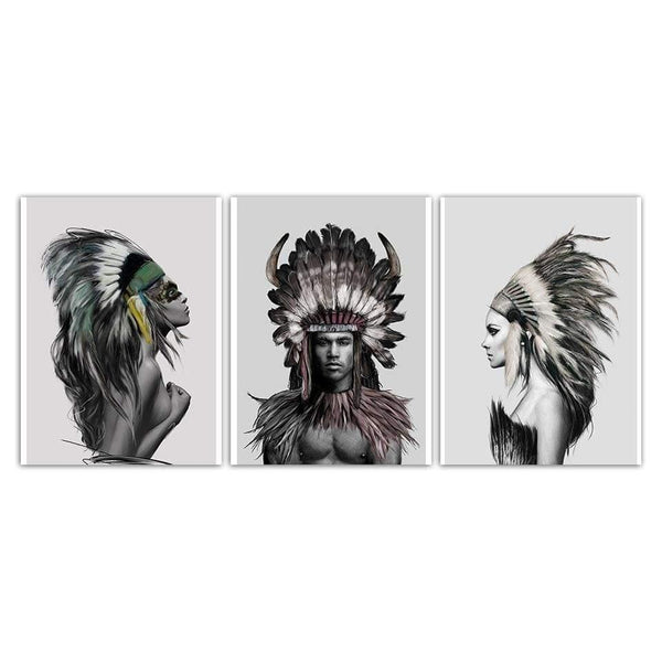 Planet Gates Wall Pictures For Home Wedding Decoration Indians Woman And Man Nordic Style Canvas Art HD Print Painting Minimalist Poster