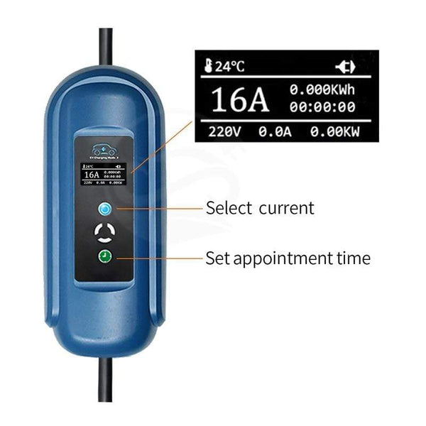 Planet Gates Wallbox 16A 3Phase Level 2 AC Ev Charger 11kw Evse Charger Portable Charger Electric Vehicle Car Charger Type 2 IEC62196 Type 1