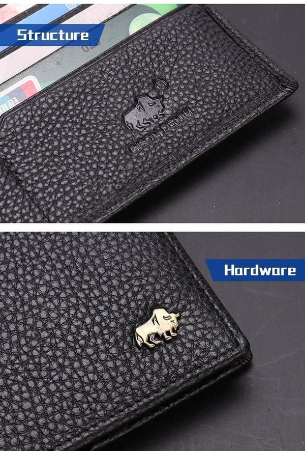 Planet Gates Wallet Business Men's Thin Genuine Leather Wallet Luxury Brand Design Handy Slim Male Wallet N4470-1