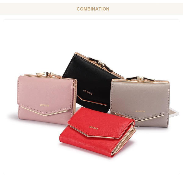 Planet Gates Wallet Female PU Leather Women Wallets Hasp Coin Purse Wallet Female Vintage Fashion Women Wallet Small Card Holder Red