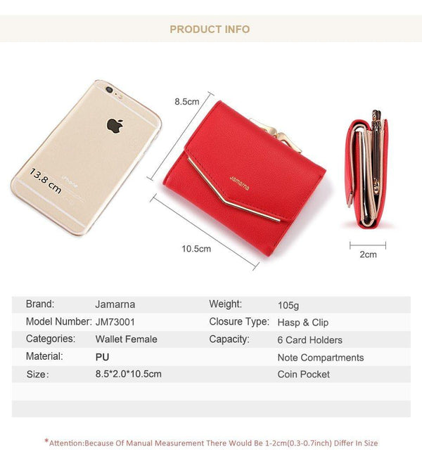 Planet Gates Wallet Female PU Leather Women Wallets Hasp Coin Purse Wallet Female Vintage Fashion Women Wallet Small Card Holder Red