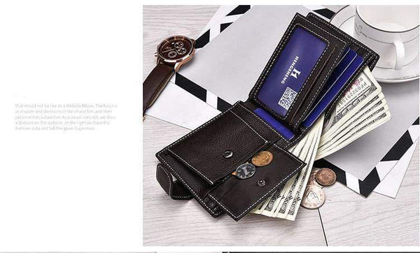 Planet Gates Wallet men genuine leather men wallets purse short male leather wallet men money bag quality guarantee carteira