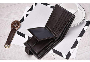 Planet Gates Wallet men genuine leather men wallets purse short male leather wallet men money bag quality guarantee carteira