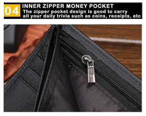 Planet Gates Wallet Men Leather Genuine Cow Leather Man Wallets With Coin Pocket Man Purse leather Money Bag Wallets for Male