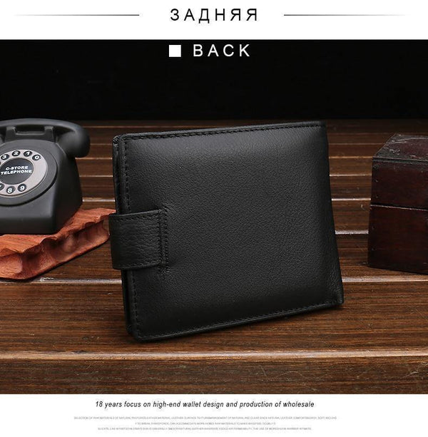 Planet Gates Wallet Men Leather Genuine Cow Leather Man Wallets With Coin Pocket Man Purse leather Money Bag Wallets for Male