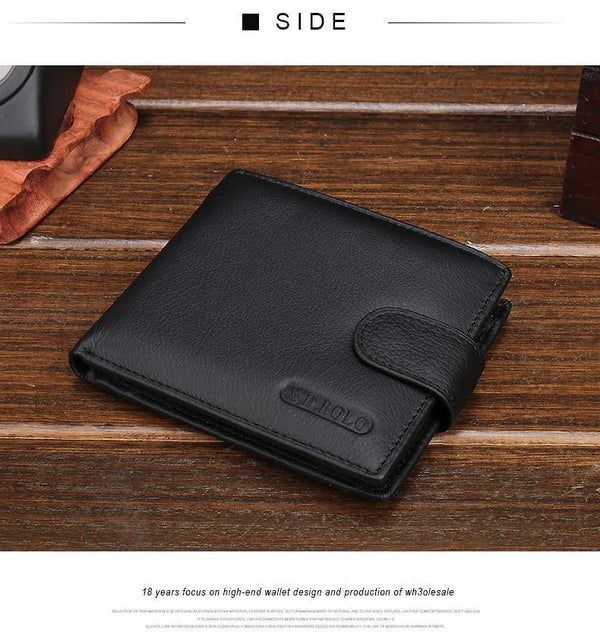 Planet Gates Wallet Men Leather Genuine Cow Leather Man Wallets With Coin Pocket Man Purse leather Money Bag Wallets for Male