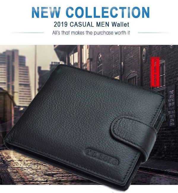 Planet Gates Wallet Men Leather Genuine Cow Leather Man Wallets With Coin Pocket Man Purse leather Money Bag Wallets for Male