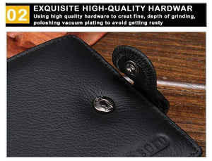 Planet Gates Wallet Men Leather Genuine Cow Leather Man Wallets With Coin Pocket Man Purse leather Money Bag Wallets for Male