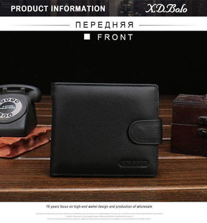 Planet Gates Wallet Men Leather Genuine Cow Leather Man Wallets With Coin Pocket Man Purse leather Money Bag Wallets for Male