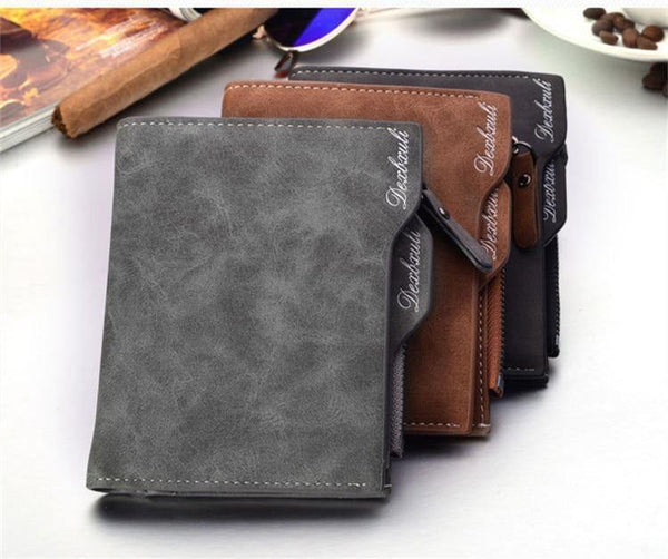 Planet Gates Wallet Men Soft Leather wallet with removable card slots multifunction men wallet purse male clutch top quality
