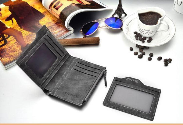 Planet Gates Wallet Men Soft Leather wallet with removable card slots multifunction men wallet purse male clutch top quality