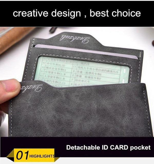 Planet Gates Wallet Men Soft Leather wallet with removable card slots multifunction men wallet purse male clutch top quality