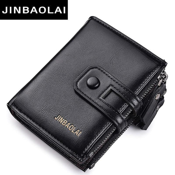 Planet Gates Wallet Purse PU Leather Men's Wallet Hasp Design Small Mens Wallets With Zipper Coin Pocket Card Holder Luxury Wallet